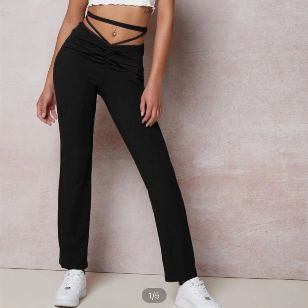 BRAND NEW black drawstring pants